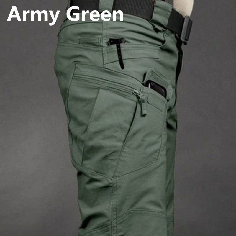 6XL Plus Size Men's Tactical Cargo Pants Outdoor Casual Sports Hiking Fishing Waterproof Multi-pocket Trousers