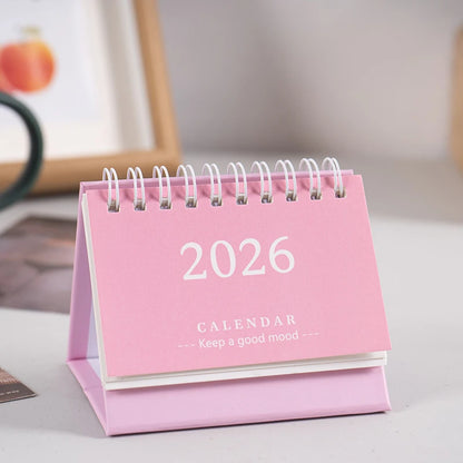 2026 Mini Desk Calendar Desktop Notepad Ornament Cute Simple Calendar,Christmas New Year Gift, Daily Planner Table Calendar