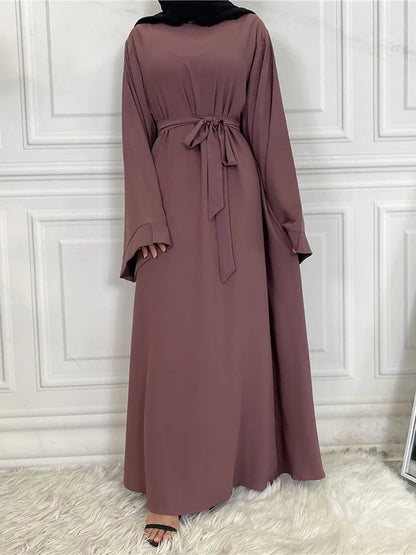 Modest Abaya Dress Ramadan Kaftan For Women | Elegant Muslim Maxi Robe