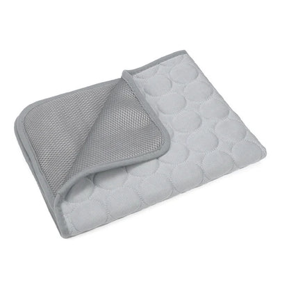 Pet Ice Silk Cooling Mat Summer Breathable Sleep Pad For Dogs Cats Non Slip Washable Sofa Bed Mat Self Cooling Portable Pet Mat