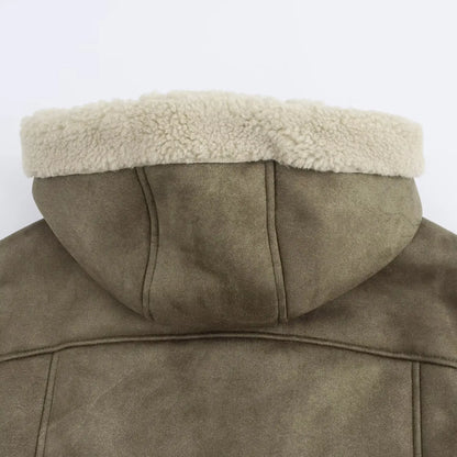 Hooded Winter Jacket – Women's Padded Coat With Zip Up Fleece Outerwear