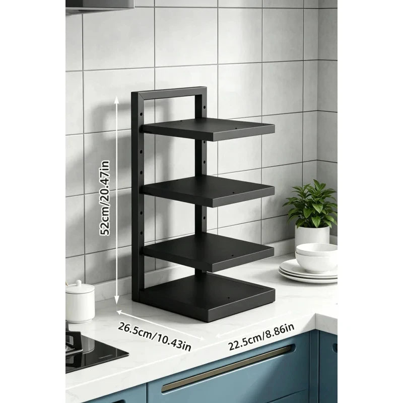 Adjustable Stainless Steel Pot Rack Multi-Layer Organizer Kitchen Storage Holder for Pots and Pans Household Use