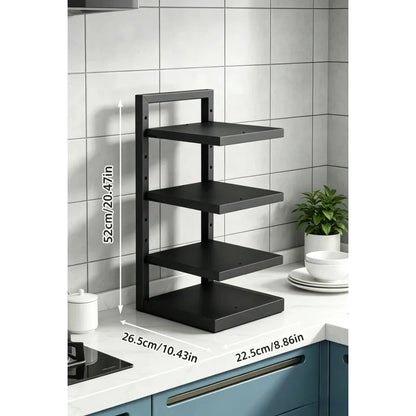 Adjustable Stainless Steel Pot Rack Multi-Layer Organizer Kitchen Storage Holder for Pots and Pans Household Use