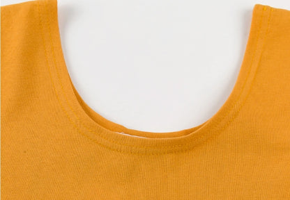 Stretch Women Cotton Sexy U Neck Crop Top 2024 Girls Short Sleeve Female Fashion Best Sell Popular Tee Top T-shirt Hot Sale