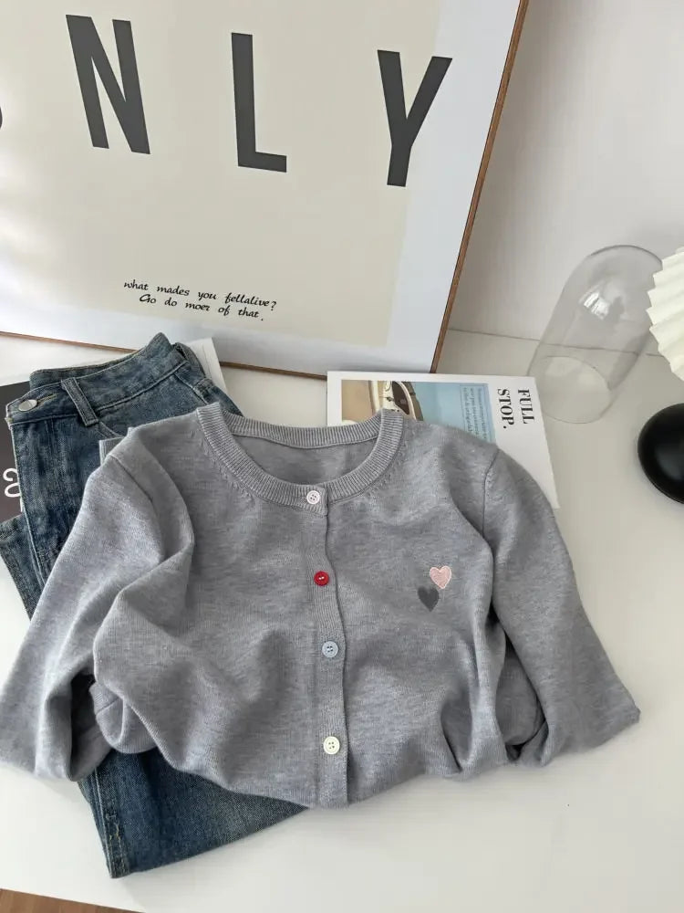Fashion Versatile Women Sweater 2026 Autumn Winter Elegant Embroidered Women Knit Cardigan Long Sleeve Unique Colorful Buttons