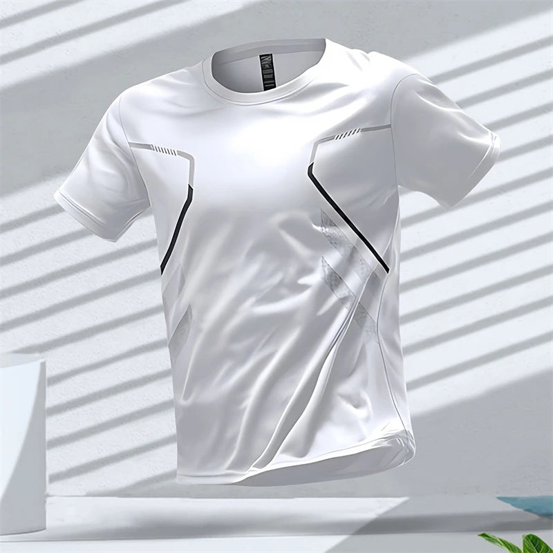 Men's Running T-Shirt – Quick-Dry Breathable Workout Tee