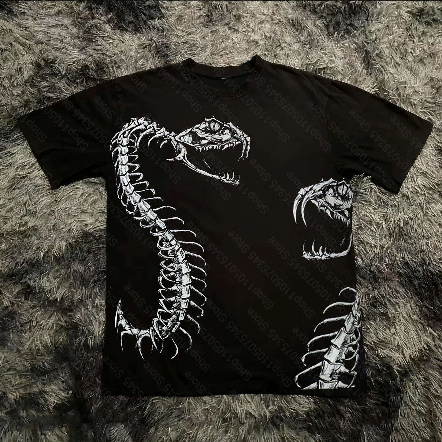 Summer Classic Y2K Gothic Style T-shirt Print Oversized T Shirt High Street Shirts Round Neck Cotton Tops Mens Women T Shirt Tee