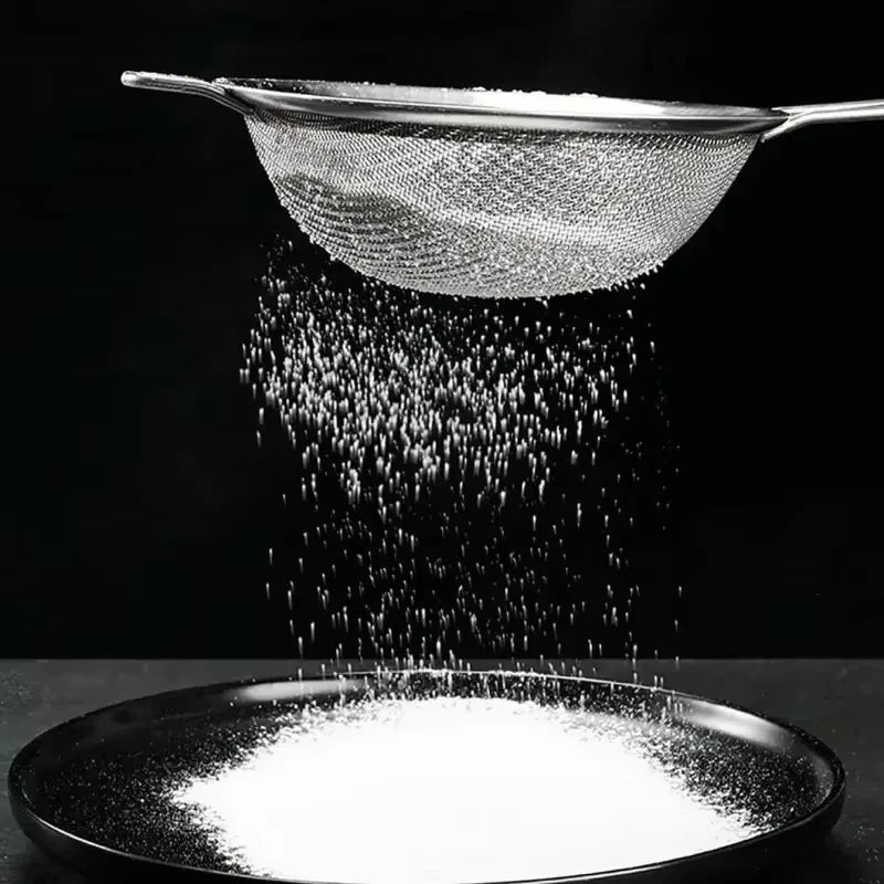 Stainless Steel Sieve - Fine Mesh Strainer & Durable Wire Mesh Filter for Kitchen