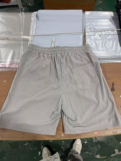 Men's Summer Casual Sports Shorts Plaid Checkered Loose Knee Length Shorts American Fashion Sports Street Shorts