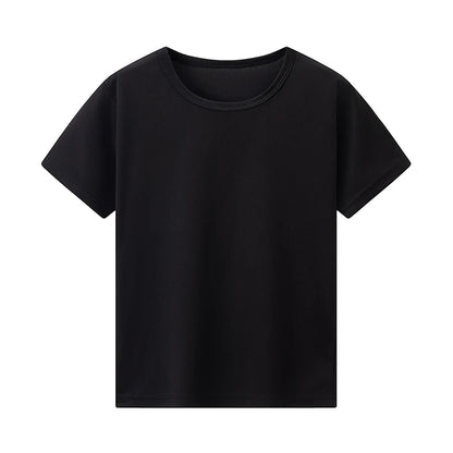 4-piece Children's Spring And Summer New Item 4Y-12Y Multi Size Brother Outfit Short Sleeved Fashionable Mixed Color Boy's T-shi