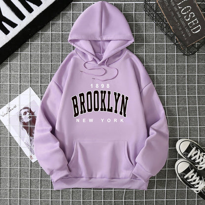 2025 Winter New Women's Hoodie High Street Unisex style Double Pockets Sweatshirts Outerwear Plus-Size Women's Clothing CYXX227