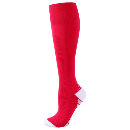 Compression Socks For Running & Sport - 20-30 mmHg Knee High Black Anti Fatigue