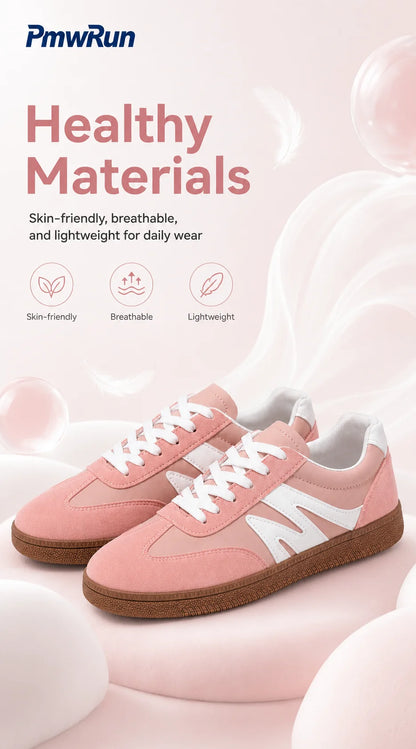 Trend Fashion Sport Shoes For Women PU Leather Waterproof Female Sneakers Anti-slippery Running Footwear For Boys Girls