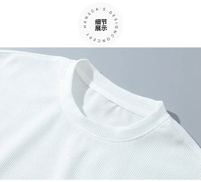 New summer men's casual short-sleeved T-shirt and shorts sportswear set, outdoor men's breathable jogging shorts 2-piece set
