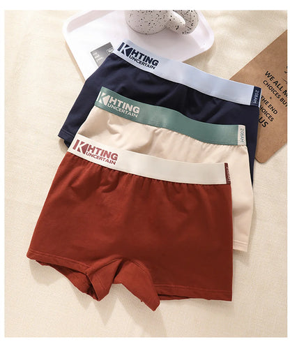 3PCS/Pack 100% Cotton Breathable Antibacterial Women's Panties Comfortable Soft Lingerie High Elastic Waistband Female Underwear