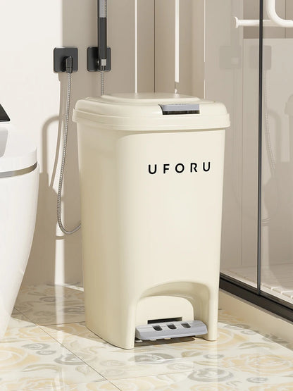 Double Pedal Trash Can 10L20L - Large Capacity Foot-Push Bin for Kitchen Bathroom Living Room