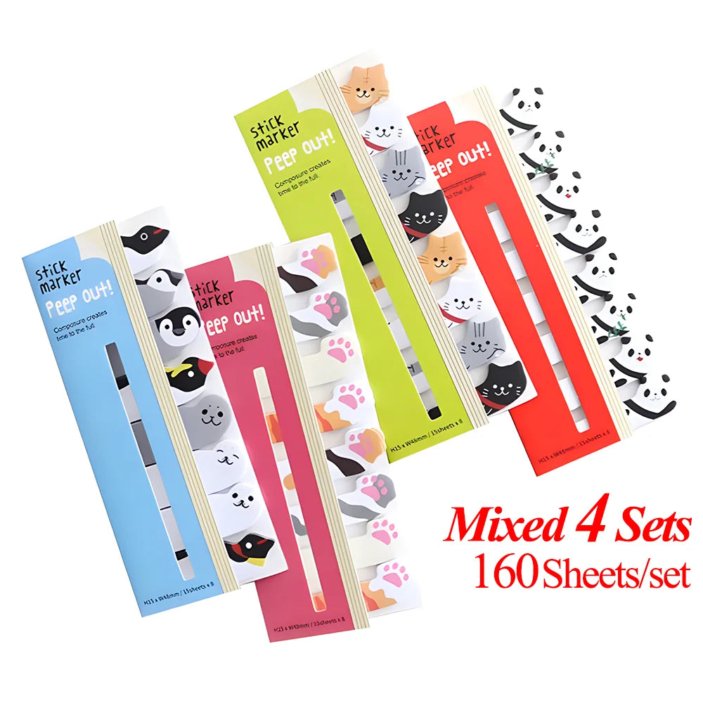 Kawaii Sticky Notes - Cute Journaling Memo Pads for To-Do Lists and Planning