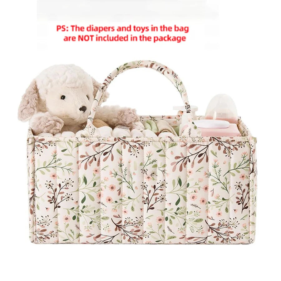 Baby Diaper Organizer Bag Folding Portable Diaper Stackers & Caddies High Capacity Storage Bag for Baby Things