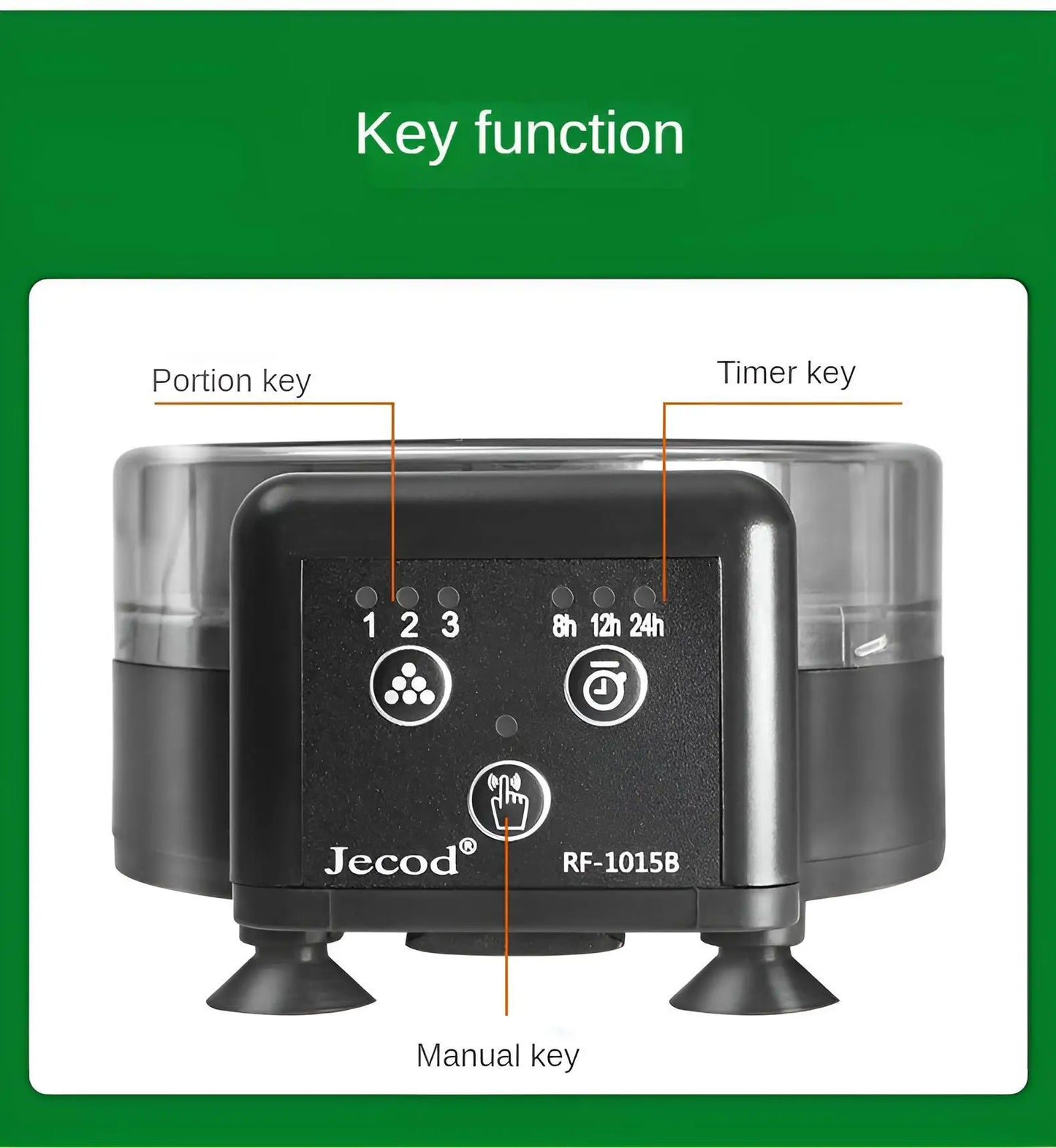 Automatic Fish Feeder｜Dual Moisture-Proof Bins｜100ml Capacity｜Precise Timing｜Anti-Jam Multi-Feed Compatible｜Easy to Clean