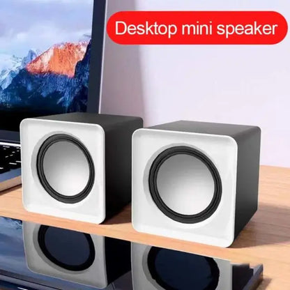 PC Speaker - Portable USB Powered Mini Desktop Speaker With Adjustable Volume