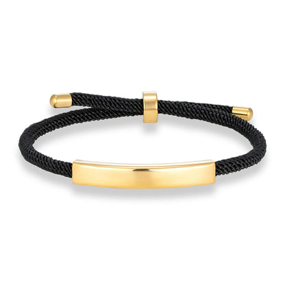 MKENDN Punk SOS Custom logo Name Engrave Text Rope Bracelet customize Stainless Steel Bracelets For Women Men ID Bracelet