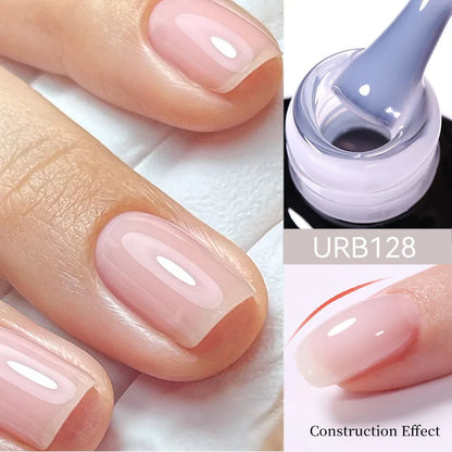 Nude Crystal Rubber Base Gel - 7ml Semi-Permanent Soak Off UV LED Nail Varnish