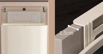 Hanging Trash Can - Stylish Kitchen  Bathroom Waste Bin with Flip Cover