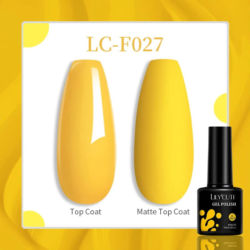 Gel Nail Polish - LILYCUTE UV Gel Varnish 7ML | Soak Off, Long Lasting Colors