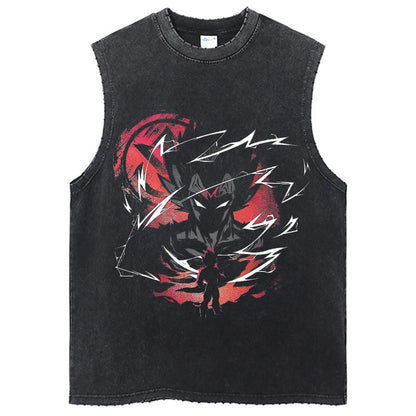 Dragon Ball Anime GYM Sleeveless Tshirt Vintage Sports Tank Tops Streetwear Sleeveless Graphic Harajuku Cotton Vest T-Shirts
