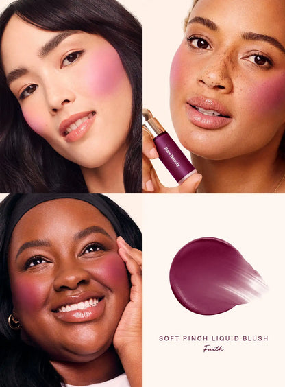Rare Beauty Happy Joy Lucky Love Liquid Blush Silky and Glide On Smooth Long Lasting Plump Seamless Dewy Women Cosmetic Makeup