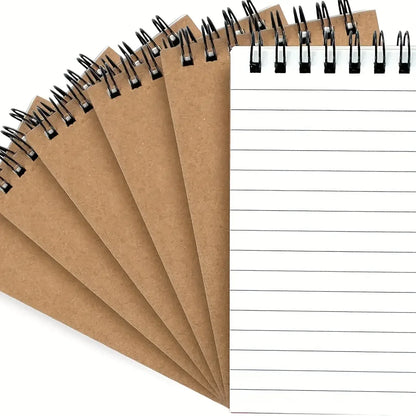 Spiral-Bound Pocket Notebooks - Lined Mini Notepads for Home School or Office