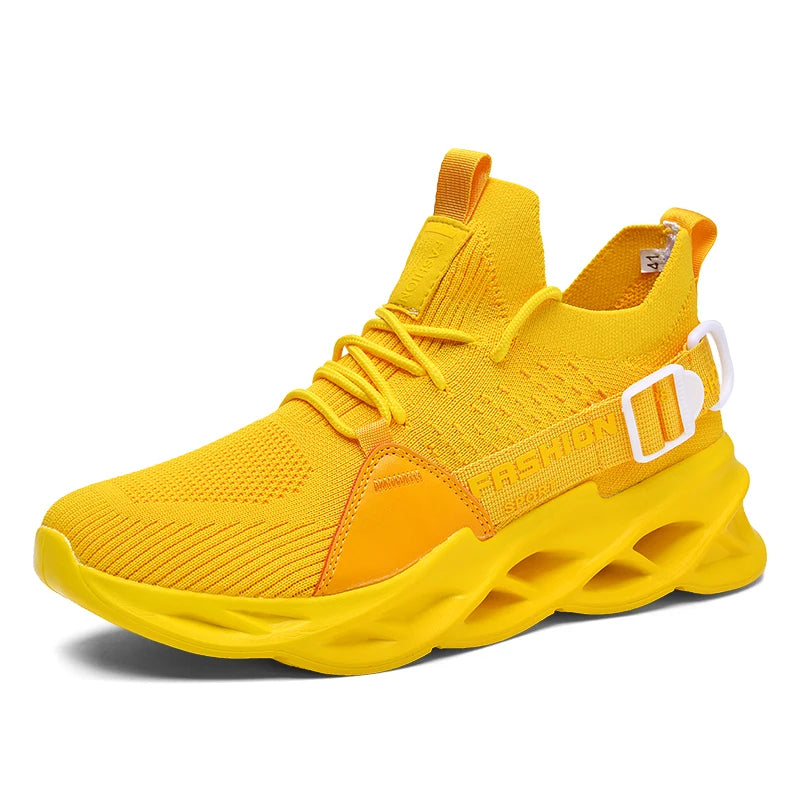 Sneakers Men Mesh Breathable Casual Men Shoes Unisex Light Soft Thick Sole Hole Couple Shoes Athletic Sneakers Women Shoes