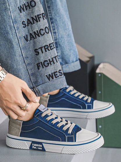Men's Canvas Shoes Lightweight Breathable Street Style Skateboarding Spring Summer Fashion Casual Shoes for Teens