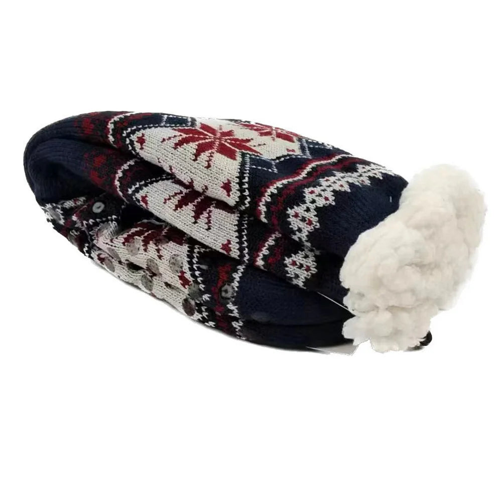 Mens Fluffy Thermal Winter Socks - Soft Non-Slip Fuzzy Floor Socks - ZOOMNSTORE