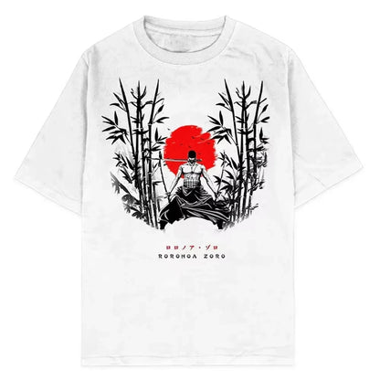 One Piece T-shirts Graphic Men Casual Oversized Washed Harajuku T-shirt Washed Japanese Anime Loose Streetwear Black Tops Tees