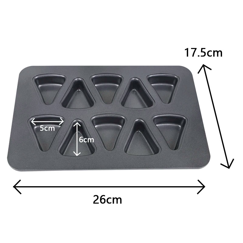 Carbon Steel Cake Pan | 8 Cavity Toast Bread Mold with Rolled Rim Edges & Eco Friendly Bakeware