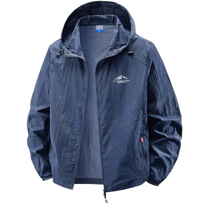 Jacket Mens Spring autumn New men sun protection coat jacket Solid color hooded Jackets casual coat Men's business coats 2318