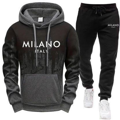 Mens Set/Hoodie/Pants Italy Fashion Hoodie and Sweatpants Fall Winter Casual Sports Tracksuit Outdoor Hooded Jogger Outfit S-4XL