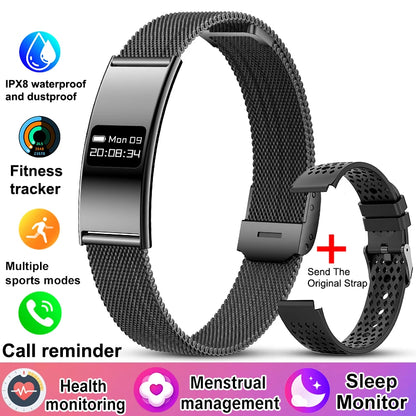 New Men Sports Smart Bracelet Heart Rate Fitness Tracker IPX8 Waterproof Smart Band Pedometer Call Reminder Smartwatches Women