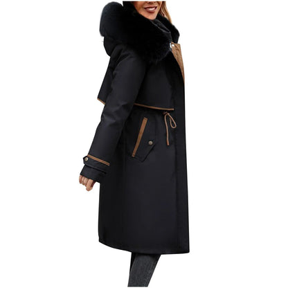 Korean Style Cotton Jacket – Women Winter Coat | Mid Length Zipper Closure Jacket