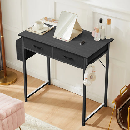 Modern Office Desk – Computer Desk with Storage Drawers, Metal Frame & Adjustable Feet
