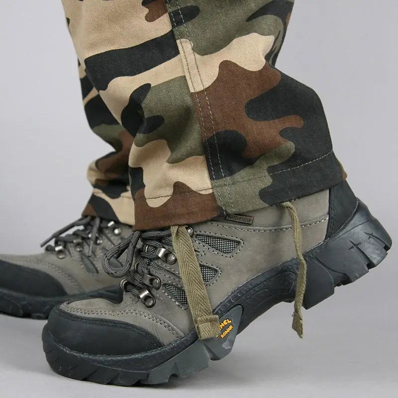 Men's Tactical Camouflage Overalls High-Quality Cotton Multi-Pocket Trousers Sports Training Casual Work Pants