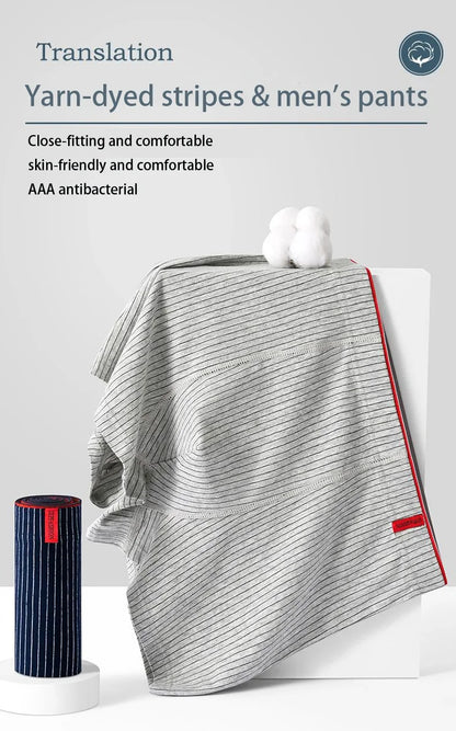 4Pcs Plus Size 6XL Men's Underwear 95% Cotton Boxer Soft Breathable Skin Friendly Individually Packed Fashionable