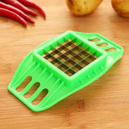 Potato Slicer - Handheld Vegetable Slicer & Tomato Cutter Tool | Plastic Blade Kitchen Accessory