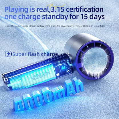 Portable Handheld Turbo Fan 100 Wind Speeds Adjustable Mini Personal Fan Battery Operated Electric Eyelash Fan