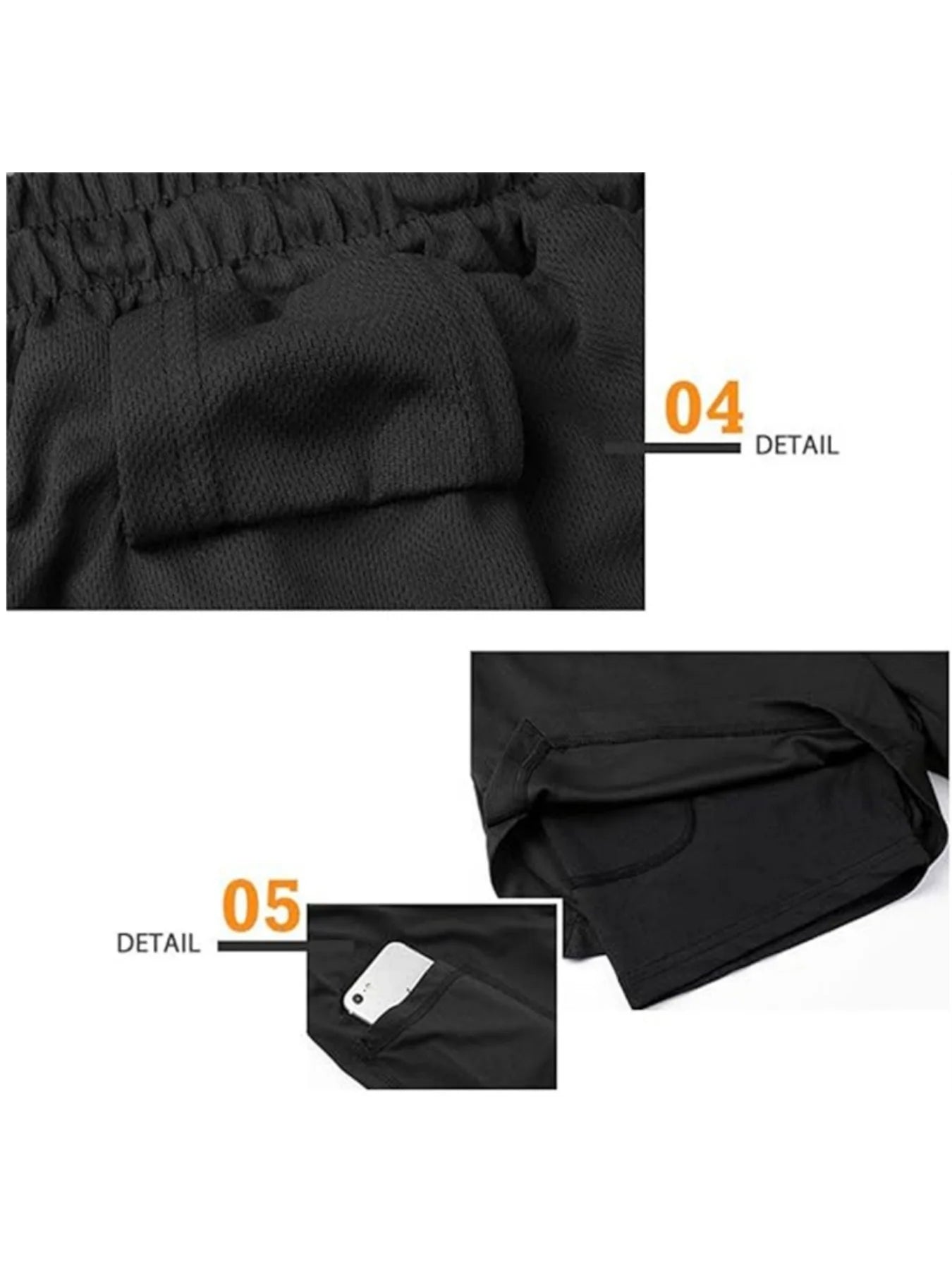 Head Running Shorts Men Fitness Gym Training 2-in-1 Fashion Versatile Sports Quick Dry Workout Jogging Double Deck Summer Short