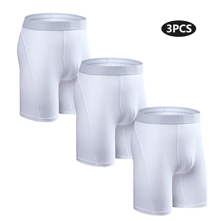 Mens Cotton Boxer Briefs - 3 Pack Comfortable Underwear