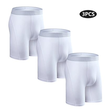 Mens Cotton Boxer Briefs - 3 Pack Comfortable Underwear