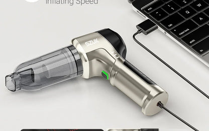 Wireless Car Vacuum - Portable Handheld Cleaner With Strong Suction & HEPA Filter
