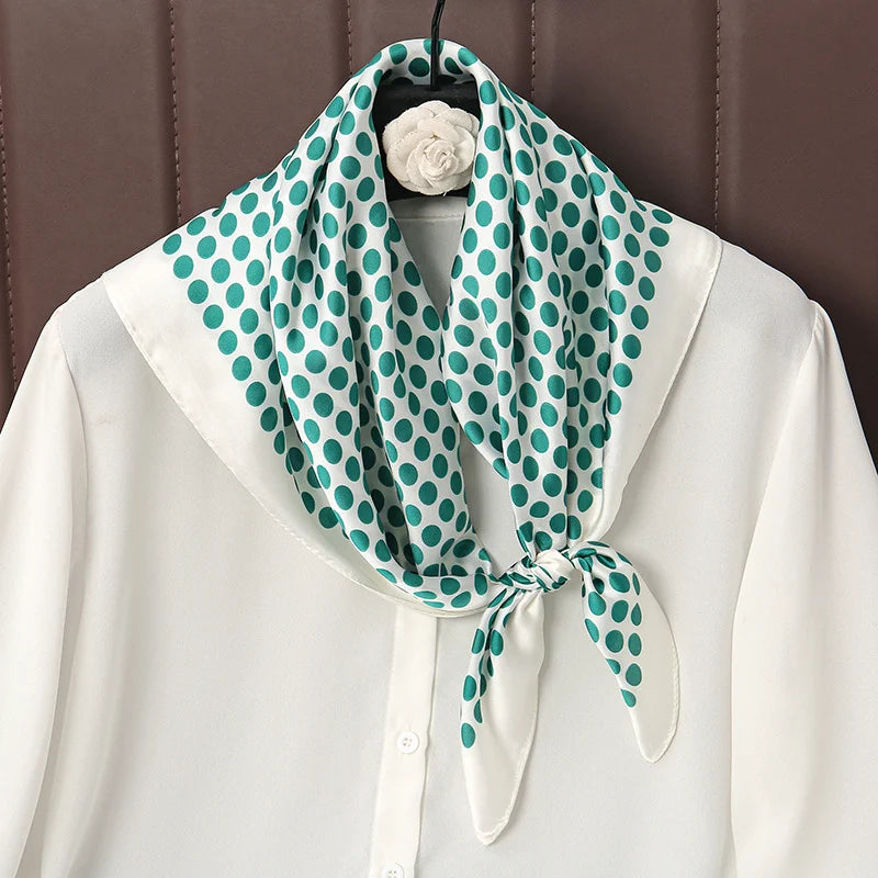 Luxury Satin Silk Scarf - Womens Fashion Shawl Hijab Neckerchief Bandana 2023